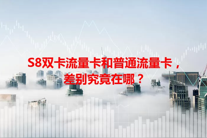 S8双卡流量卡和普通流量卡，差别究竟在哪？