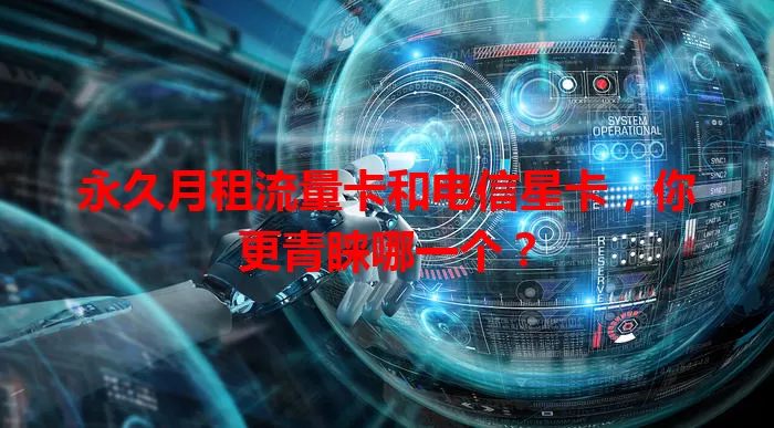永久月租流量卡和电信星卡，你更青睐哪一个？