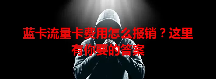蓝卡流量卡费用怎么报销？这里有你要的答案