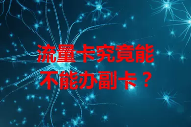 流量卡究竟能不能办副卡？