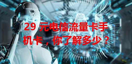29 元电信流量卡手机卡，你了解多少？