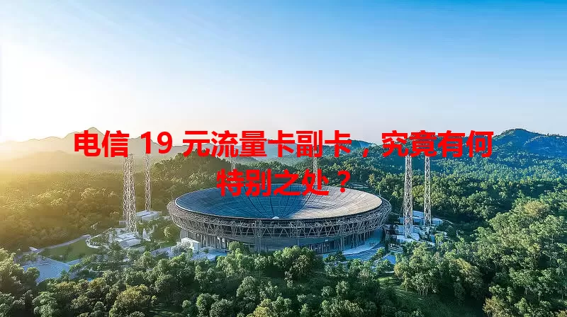 电信 19 元流量卡副卡，究竟有何特别之处？