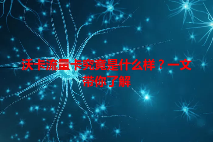 沃卡流量卡究竟是什么样？一文带你了解