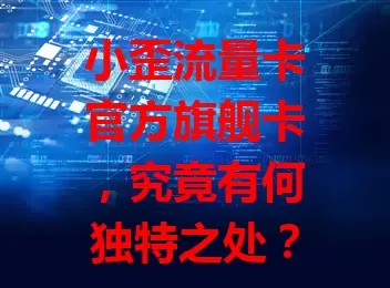 小歪流量卡官方旗舰卡，究竟有何独特之处？