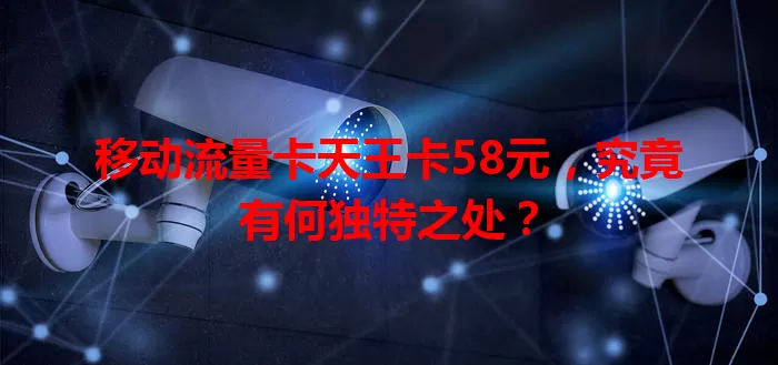 移动流量卡天王卡58元，究竟有何独特之处？