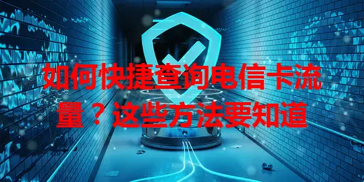 如何快捷查询电信卡流量？这些方法要知道