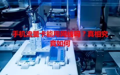手机流量卡能用网线吗？真相究竟如何
