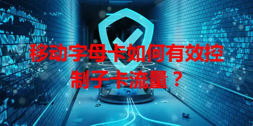 移动字母卡如何有效控制子卡流量？