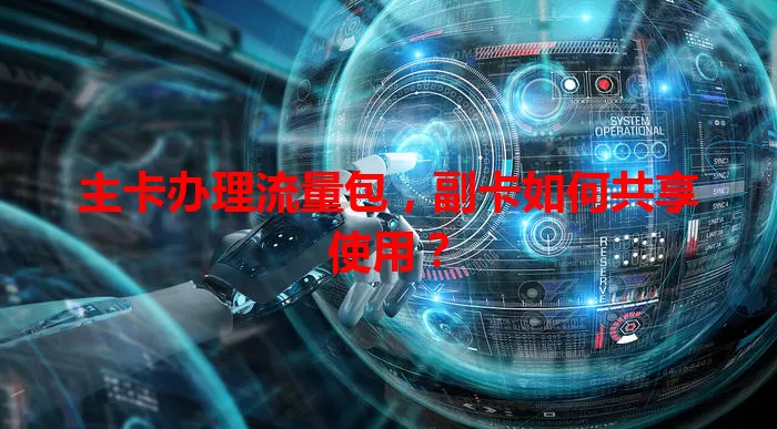 主卡办理流量包，副卡如何共享使用？