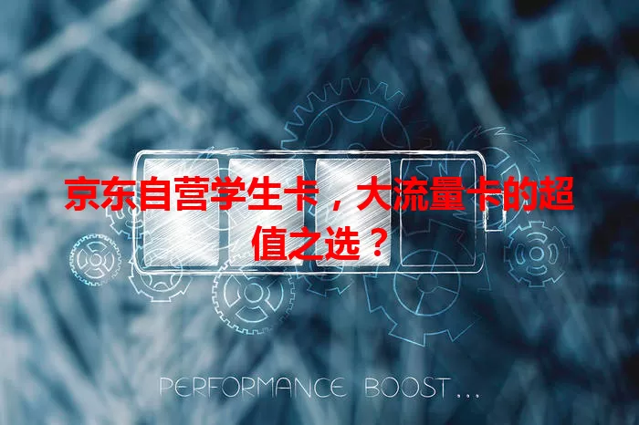京东自营学生卡，大流量卡的超值之选？
