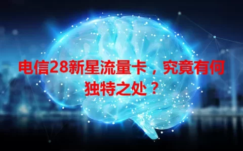电信28新星流量卡，究竟有何独特之处？