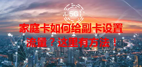 家庭卡如何给副卡设置流量？这里有方法！