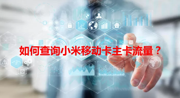 如何查询小米移动卡主卡流量？