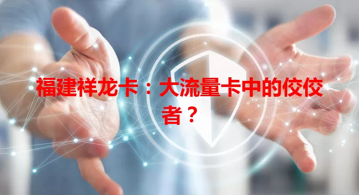 福建祥龙卡：大流量卡中的佼佼者？