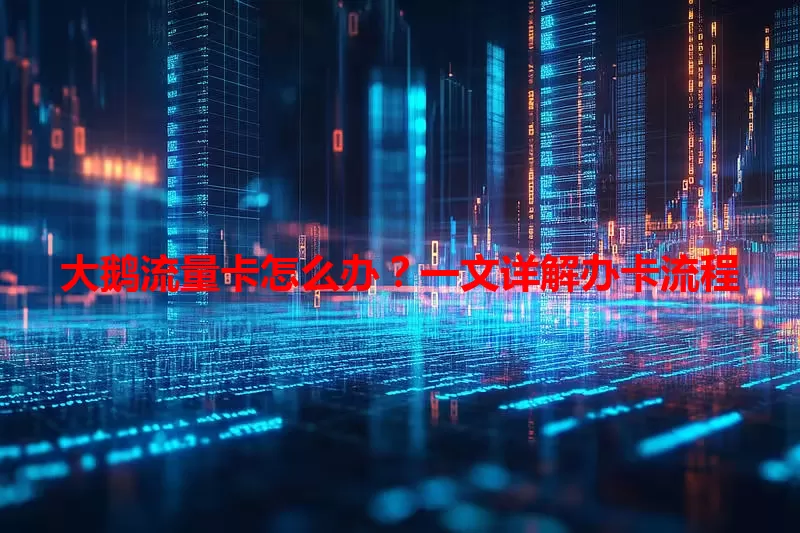 大鹅流量卡怎么办？一文详解办卡流程